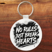 No Rules Just Break Hearts – Bold Street Keychain キーホルダー (正面)