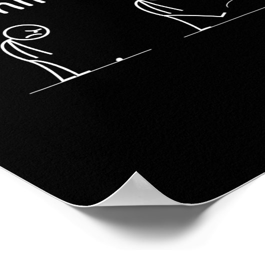 No Running Today Funny Marathon Runner Athlete Men ポスター (角)