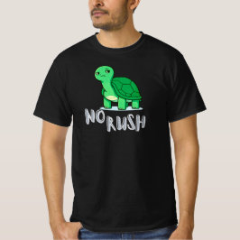 No Rush Calm Turtle Cartoon Slow Living Lifestyle Tシャツ