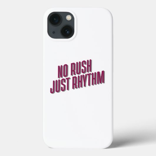 No Rush Justリズム Case-Mate iPhoneケース (裏面)