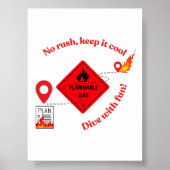 No Rush Keep It Cool Trucker ポスター (正面)