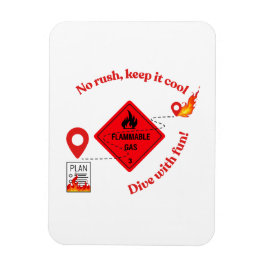No Rush Keep It Cool Trucker マグネット