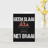 No Salad Just Braai - Afrikaans Bbqおもしろい引用文私 カード (黄色い花)