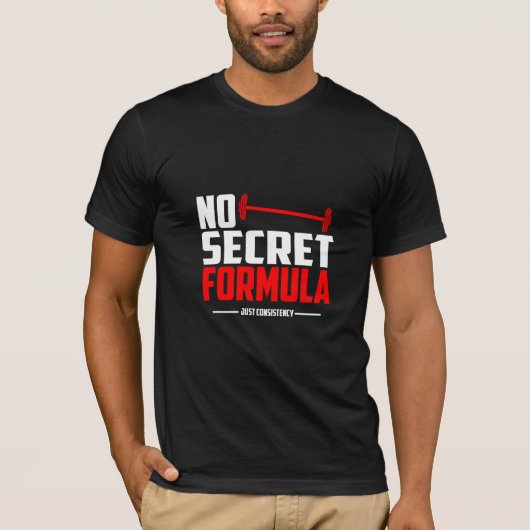 No Secret Formula – ジムTシャツ Tシャツ (正面)