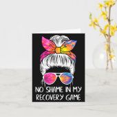 No Shame In My Recovery Game Sobriety Aa Na Anni  カード (黄色い花)