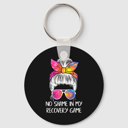 No Shame In My Recovery Game Sobriety Aa Na Anni キーホルダー (正面)
