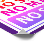 no shirt no shoes no mask no service ポスター (角)