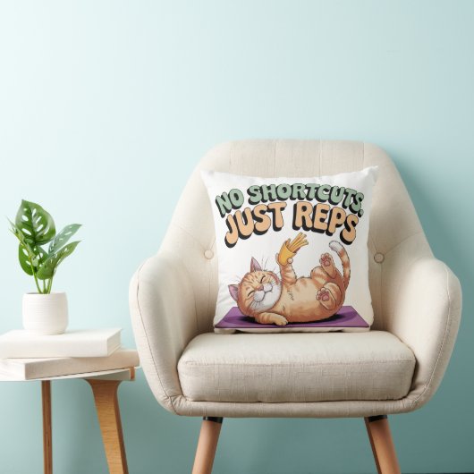 No Shortcuts. Just Reps クッション (椅子)