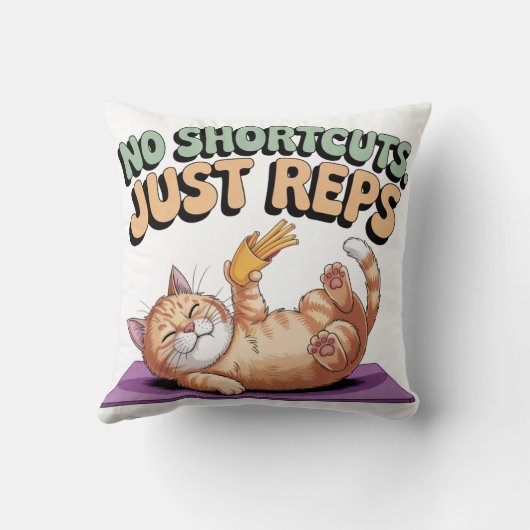 No Shortcuts. Just Reps クッション (裏面)