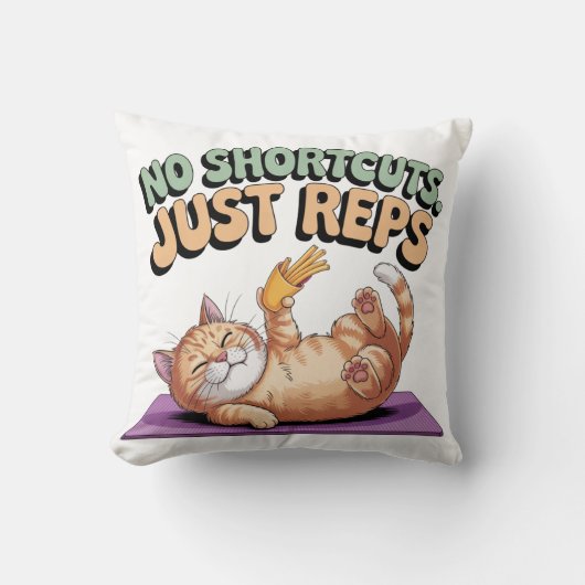 No Shortcuts. Just Reps クッション (正面)