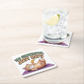 No Shortcuts. Just Reps スクエアペーパーコースター (インサイチュ)