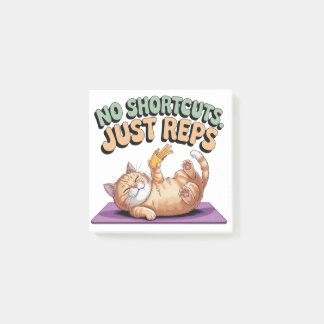 No Shortcuts. Just Reps ポストイット