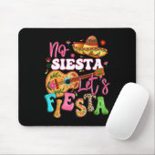 No Siesta Let's Fiesta Guitar Cinco De Mayo Mexica マウスパッド (マウス)