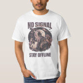 NO SIGNAL – STAY OFFLINE Tシャツ (正面)