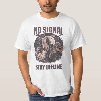 NO SIGNAL – STAY OFFLINE Tシャツ