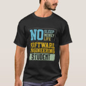 No Sleep No Life Future Software Engineer Gradati Tシャツ (正面)