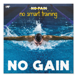 No smart training, no gain フォトプリント           
