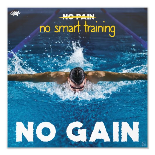 No smart training, no gain フォトプリント            (正面)