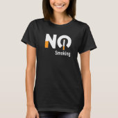 No Smoke Stop Smoking Healthy Life Quote Tシャツ (正面)