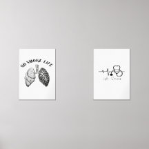 No Smokin Life Wall Art – Anti-Smoking Poster for