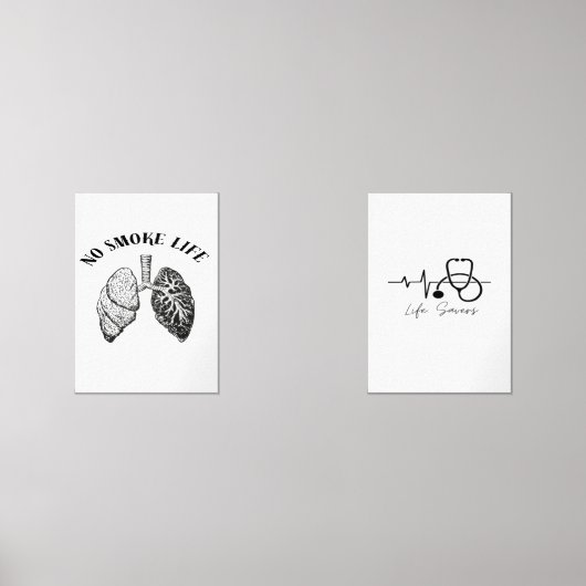 No Smokin Life Wall Art – Anti-Smoking Poster for (正面)
