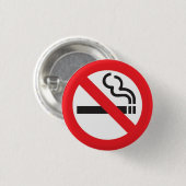 No smoking badge s 缶バッジ (正面&裏面)
