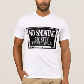 No Smoking By City Ordinance Mens T-Shirt Tシャツ (正面)