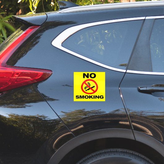No Smoking Custom-Cut Vinyl Sticker シール (車体後方)