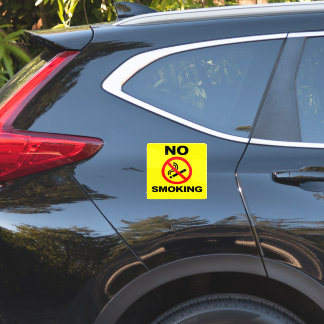 No Smoking Custom-Cut Vinyl Sticker シール