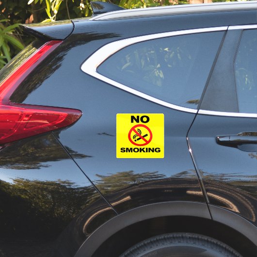 No Smoking Custom-Cut Vinyl Sticker シール (車体後方)