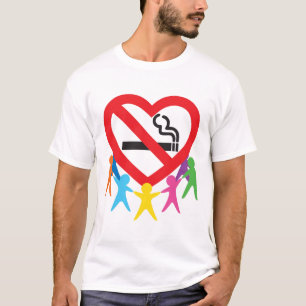 No-smoking heart T Tシャツ