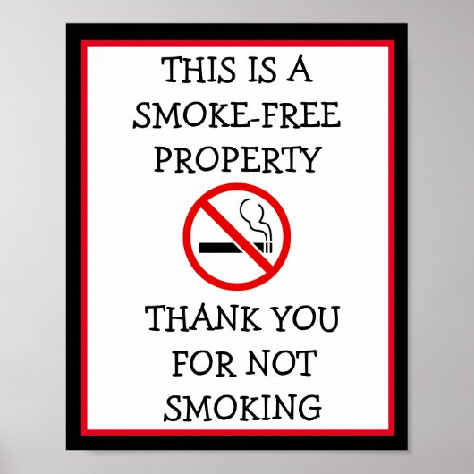 No Smoking in this Building Please Sign ポスター (正面)