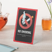 NO SMOKING IS PROIBITED  HERE 台座サイン (インサイチュ)