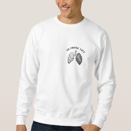 No Smoking T-Shirt – Anti-Smoking Awareness Tee スウェットシャツ (正面)