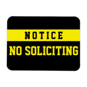No Soliciting [Magnet] マグネット (横)