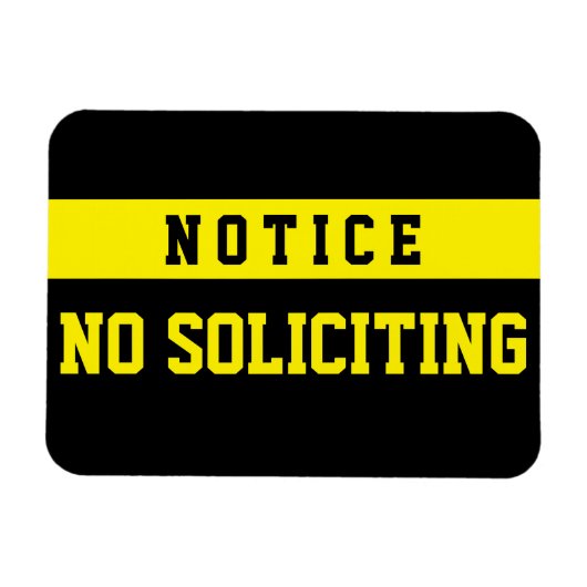 No Soliciting [Magnet] マグネット (横)