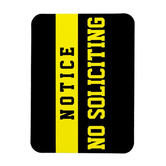 No Soliciting [Magnet] マグネット (縦)