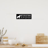 No Soliciting See Dog For Details Alaskan Malamute ポスター (キッチン)