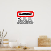 No Solicitors警告標識 ポスター (キッチン)