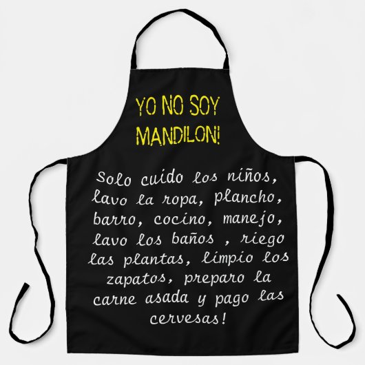 no soy mandilon meme エプロン (正面)
