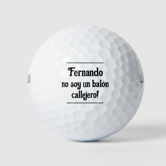 No soy un balon callejero – 私は通りボールではない ゴルフボール (正面)
