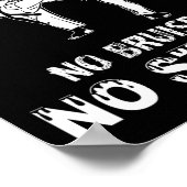No Sparring No Glory Motivational Karate Quote Boy ポスター (角)