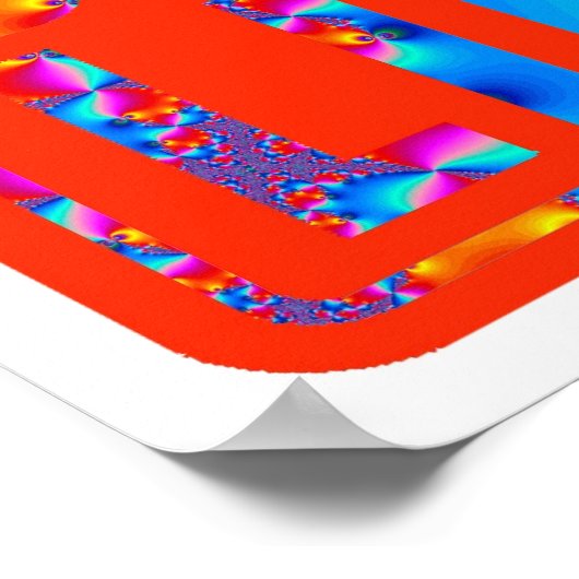 No Speed Limit (5) with Fractal Art ポスター (角)