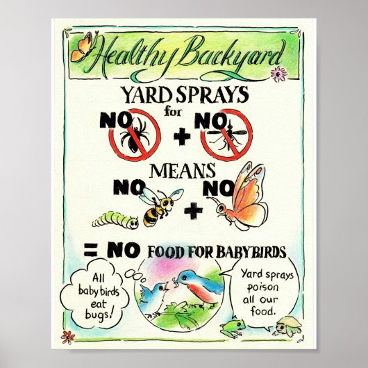 No Spray Educational Poster ポスター (正面)