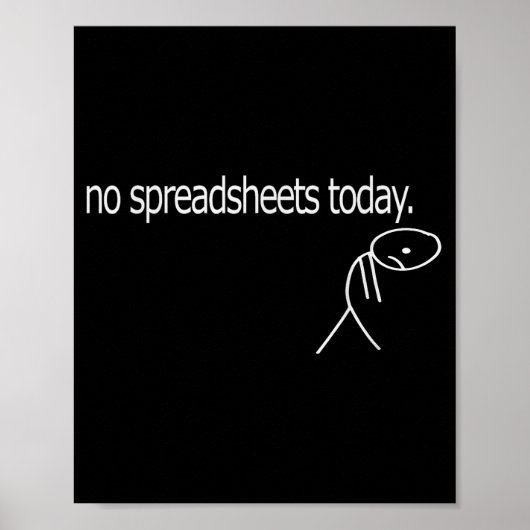 No Spreadsheets Today Accounting Spreadsheets Acco ポスター (正面)