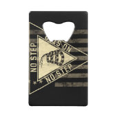 NO STEPガッドスデンのスネーク航空機アメリカ国旗 クレジットカード栓抜き (裏面)