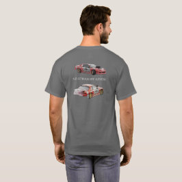 NO STRAIGHT LINES! 240sx S13 ドリフトカー ストリートウェア Tシャツ