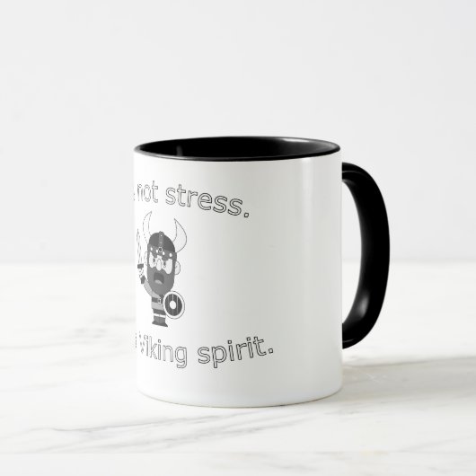 No Stress, Just Viking Spirit マグカップ (正面右)