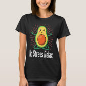 No Stress Relax Avocado guacamole Of Vegetarians Q Tシャツ (正面)