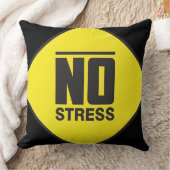 No Stress Throw Pillow クッション (ブランケット)